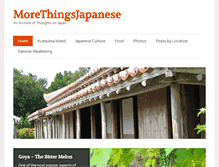 Tablet Screenshot of morethingsjapanese.com